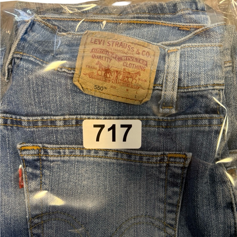 Levi’s 550 Relaxed Tapered Jeans Blue Classic Womens Estimated size‎ 12 - Picture 8 of 8